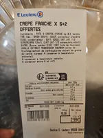 Crepe fraîche leclerc