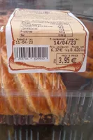 Pain raisin, chausson aux pommes leclerc