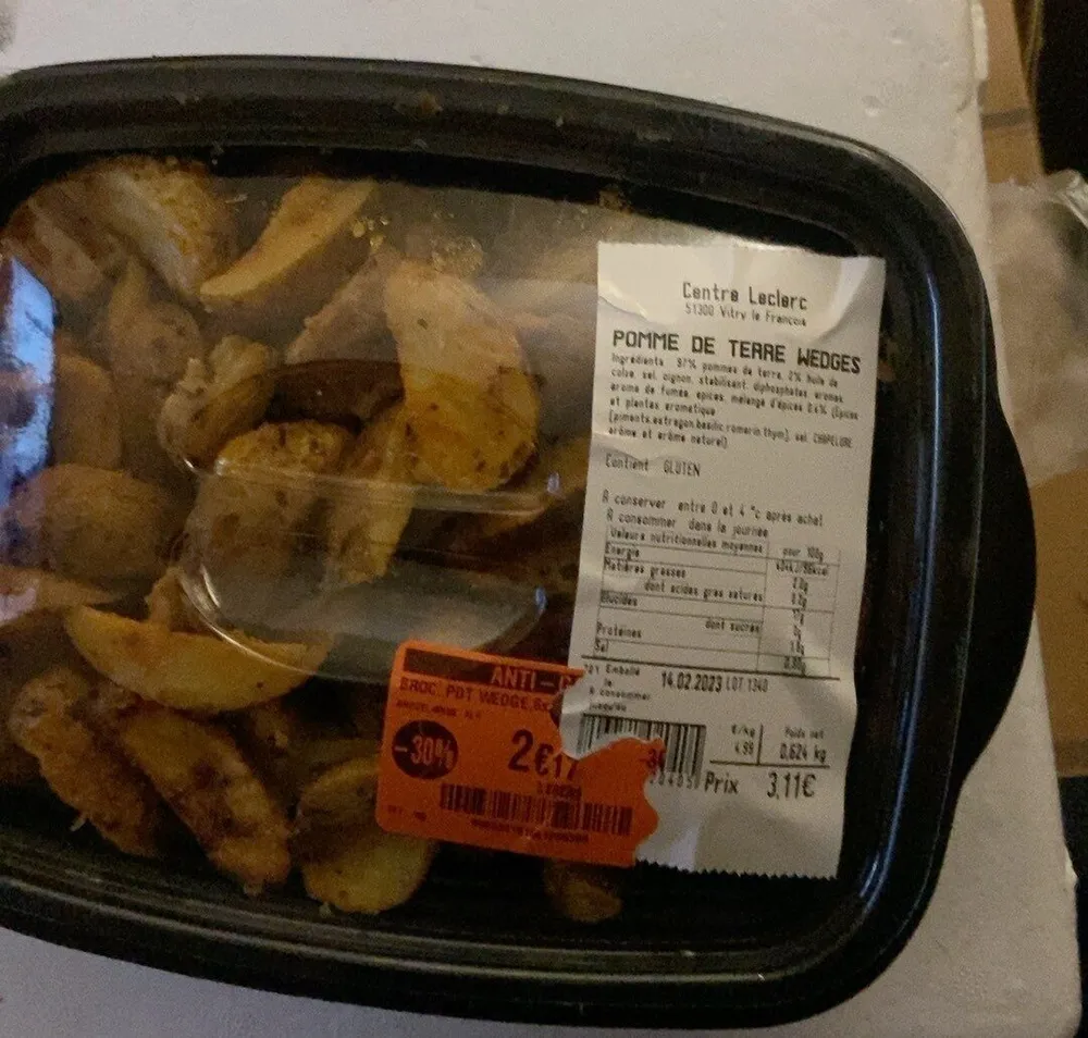 Pomme de terre wedges