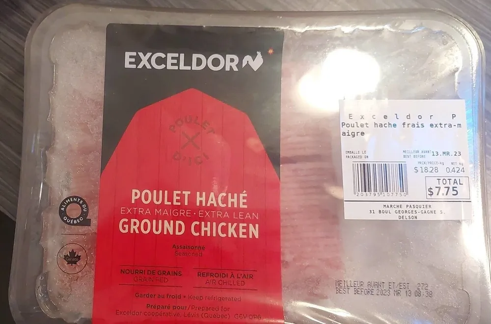 Poulet hache