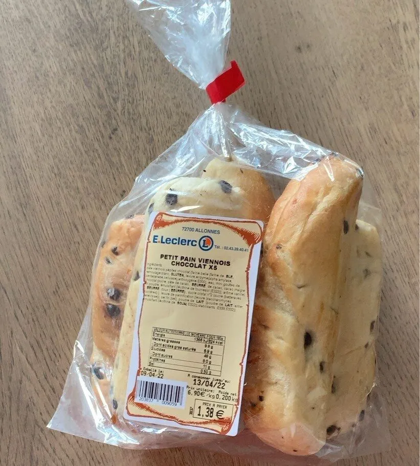 Petit pain viennois chocolat