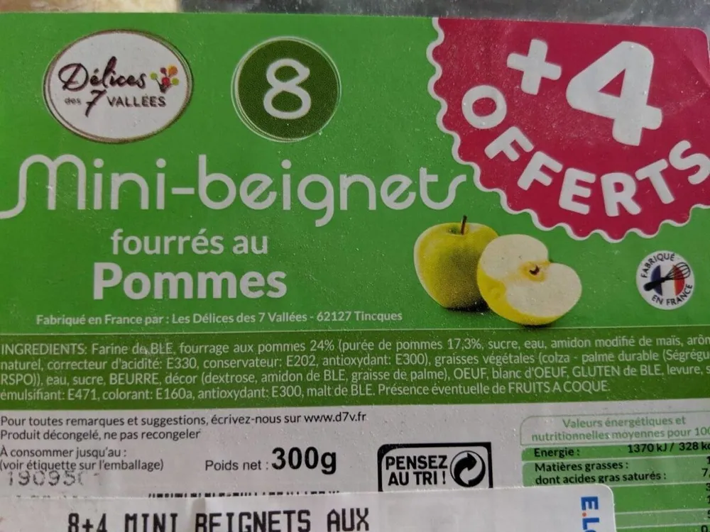 Mini beignets fourrés aux pommes