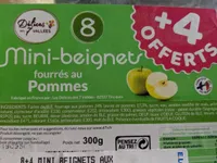 Mini beignets fourrés aux pommes