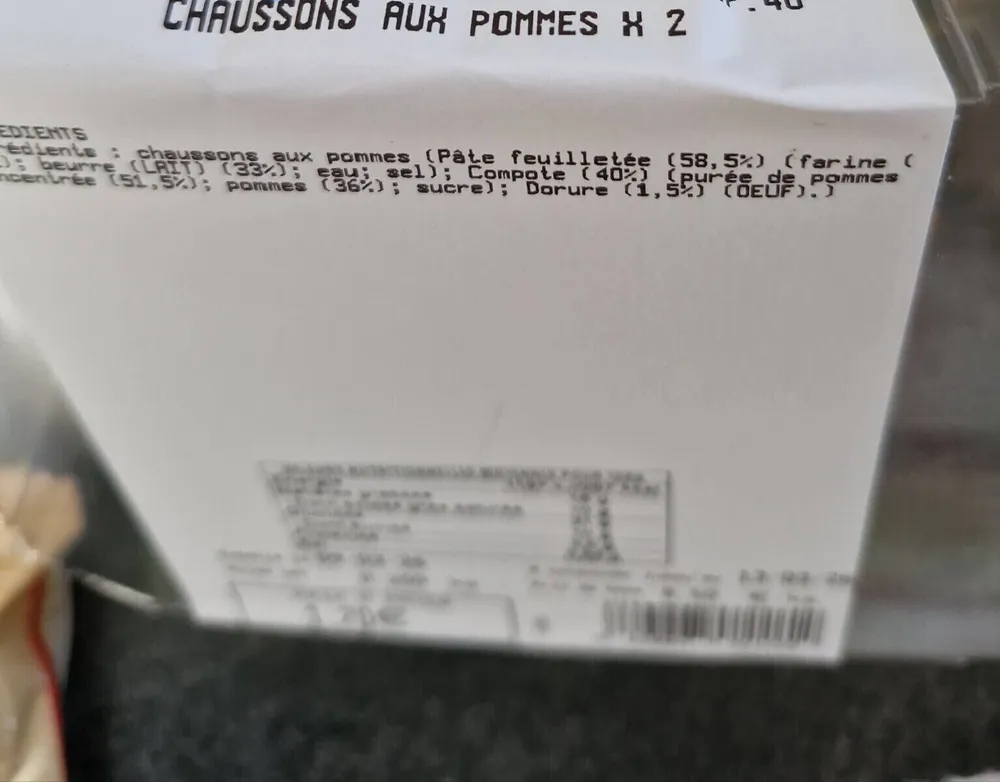 Chaussons aux pommes