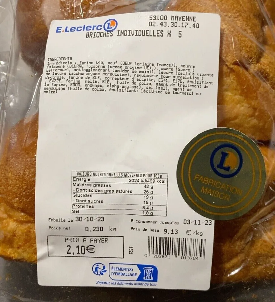 Brioches individuelles