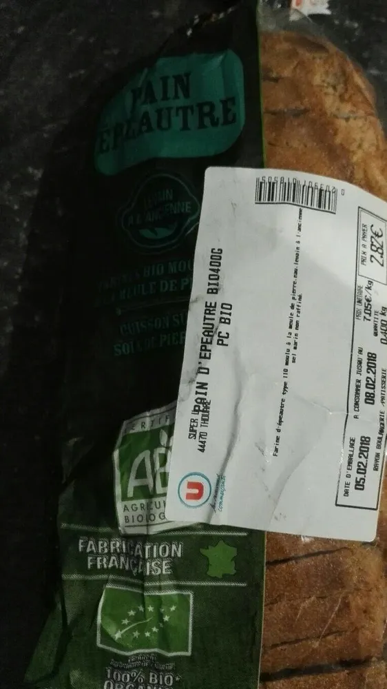 Pain à l'épeautre