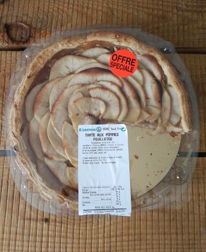 Tarte aux pommes feuilletée