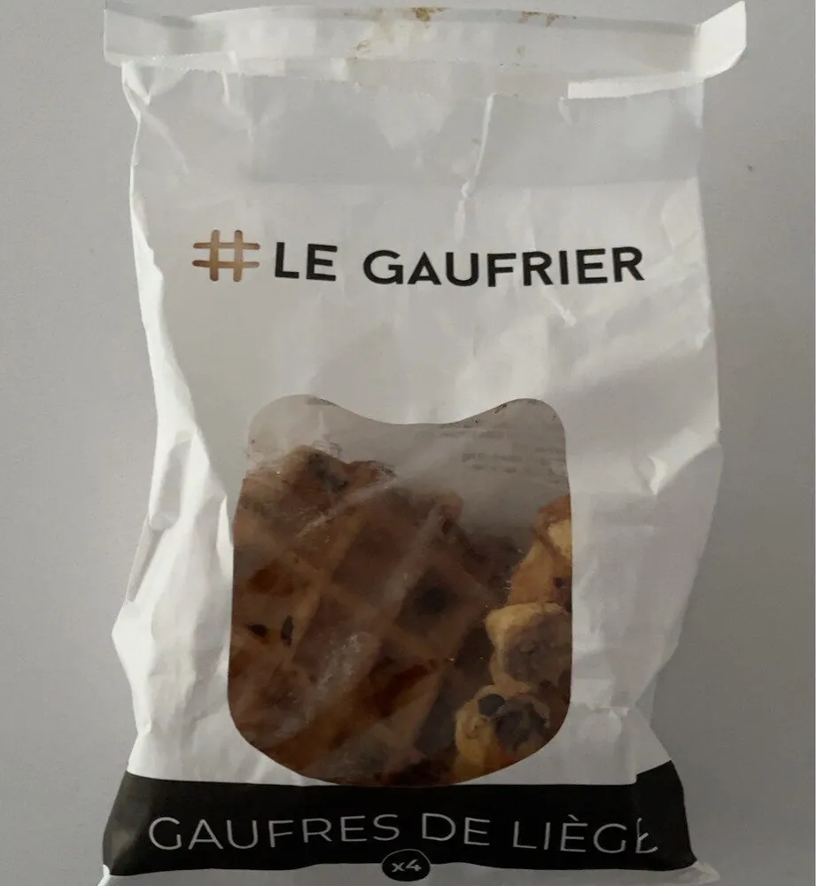 Gaufre de Liège au sucre et chocolat