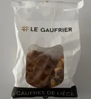 Gaufre de Liège au sucre et chocolat