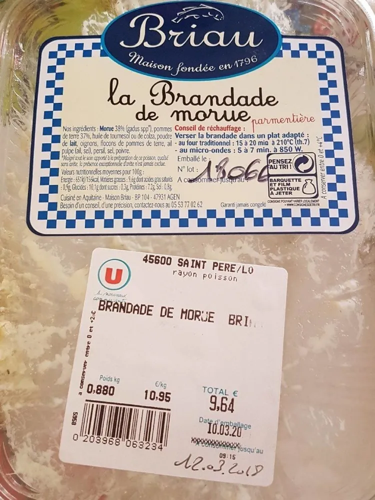 La Brandade de morue parmentière