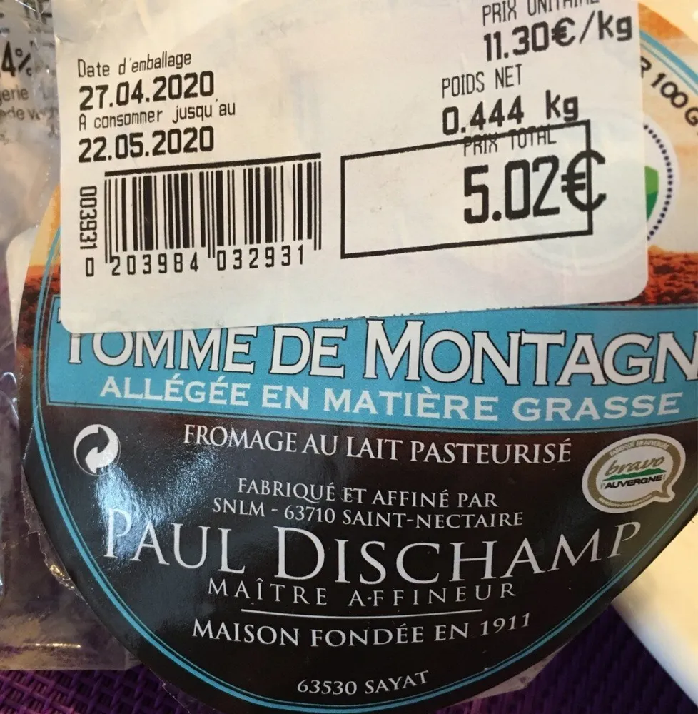 Tomme de montagne
