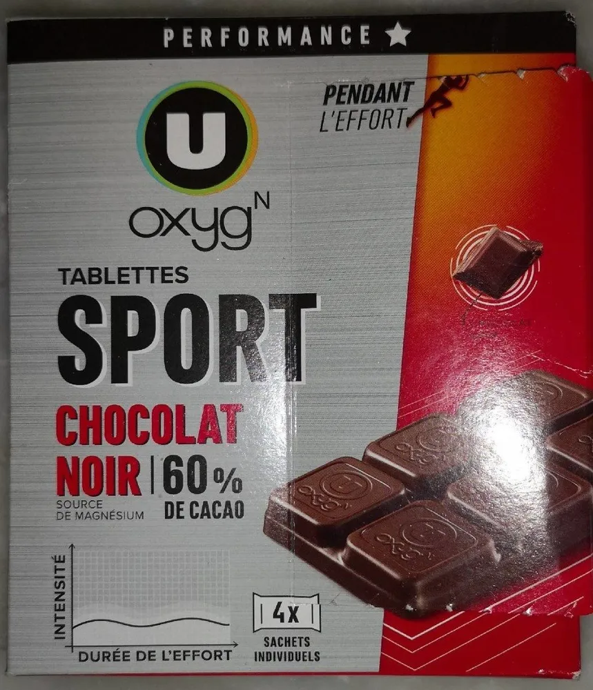Tablettes sport chocolat noir