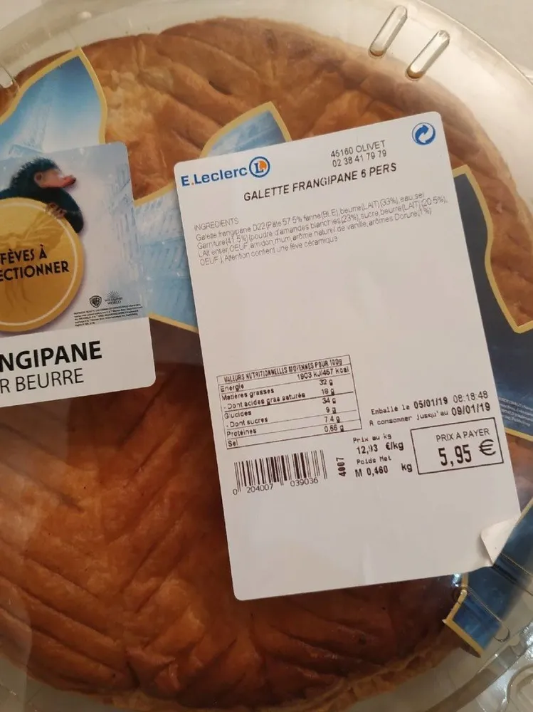 Galette frangipane pur beurre