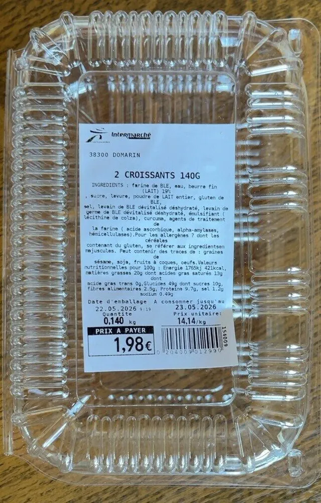 2 croissant 140g