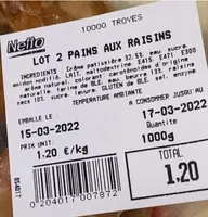 Pains aux raisins