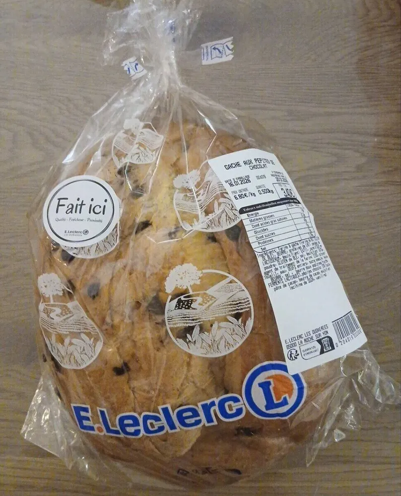 Gache Aux Pépites De Chocolat