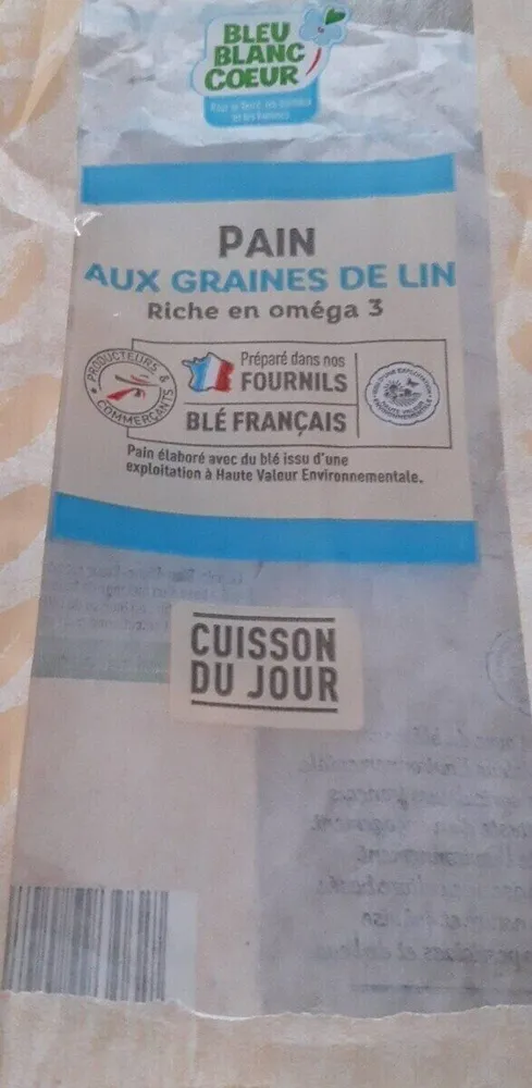 Pain aux graines de lin riche en oméga 3