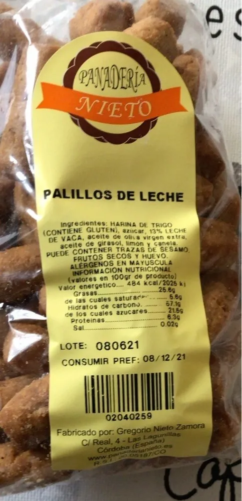 Palillos de leche