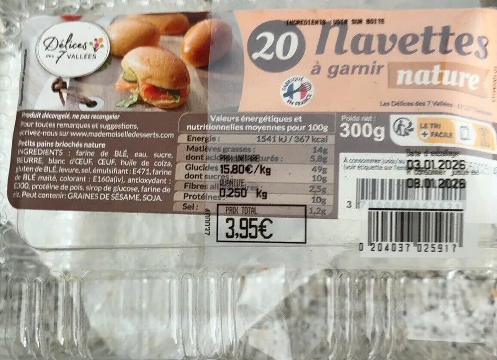 Navettes a garnir