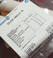 Éclair vanille leclerc
