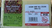 New Zealand Sharp Cheddar Cheese