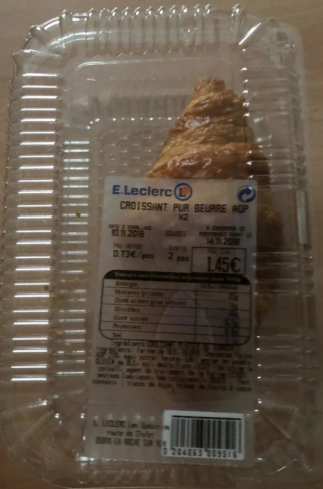 Croissant pur beurre AOP x2