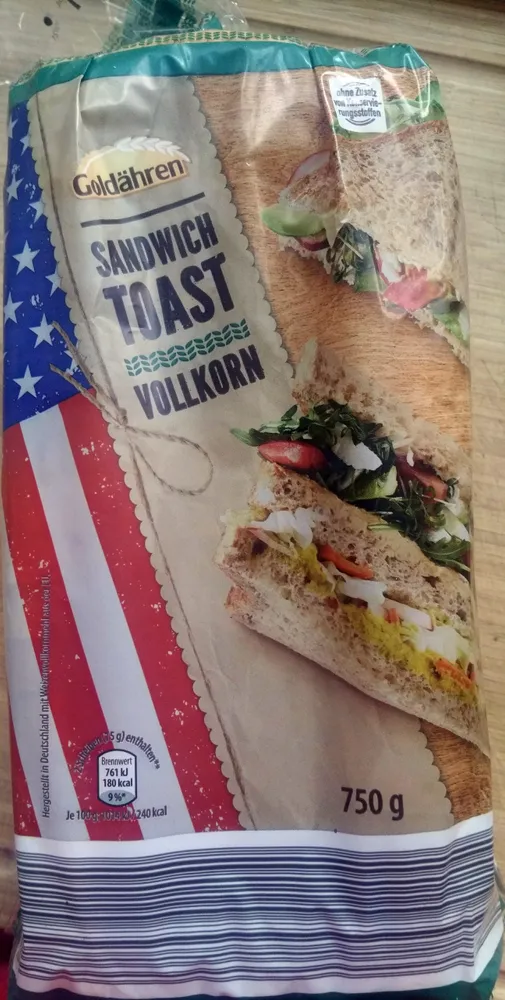 Sandwich Toast Vollkorn