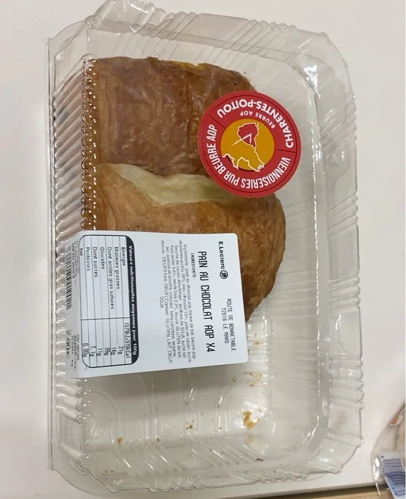 Pain au chocolat AOP Leclerc
