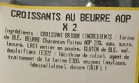 Croissants au beurre aop