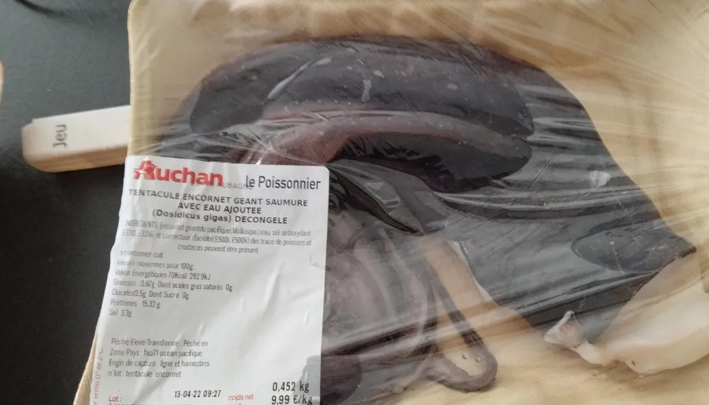 Tentacules encornet géant saumure