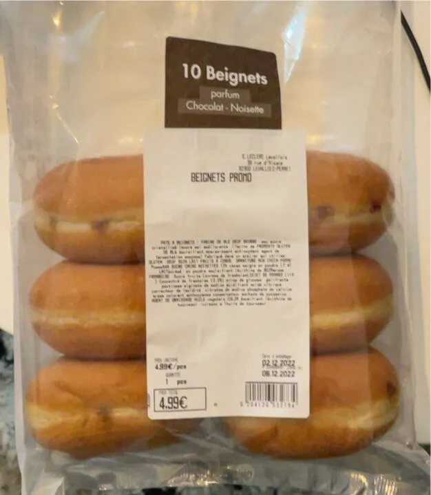 10 beignets parfum chocolat noisette