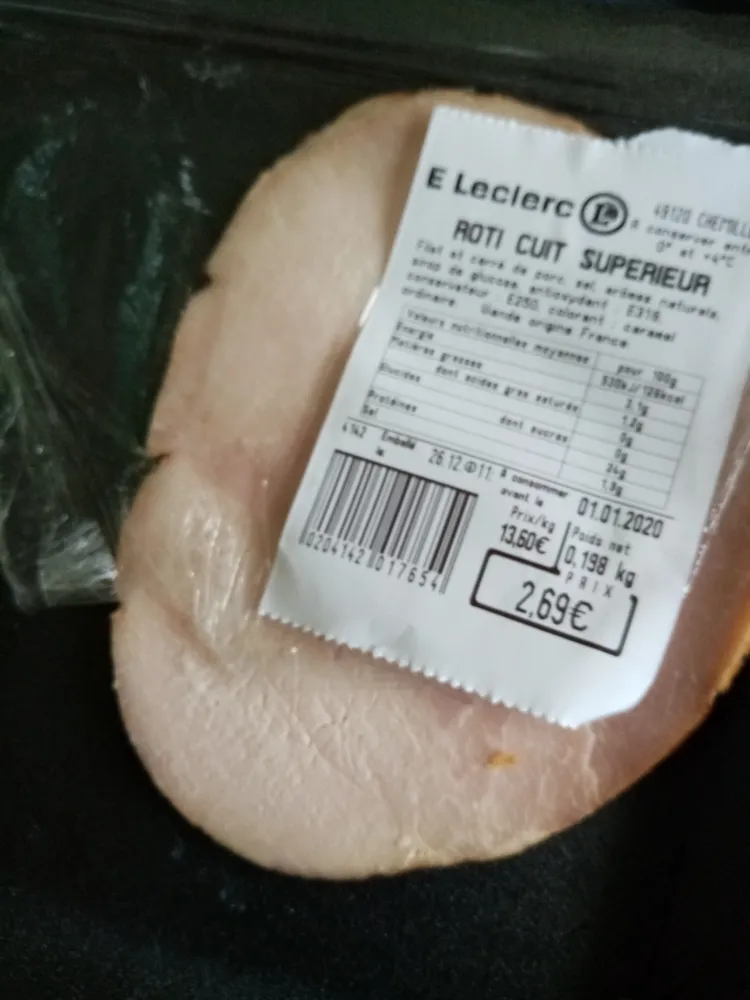 Rôti cuit supérieur