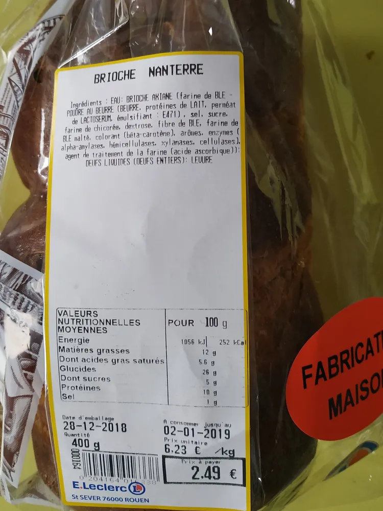 Brioche de Nanterre