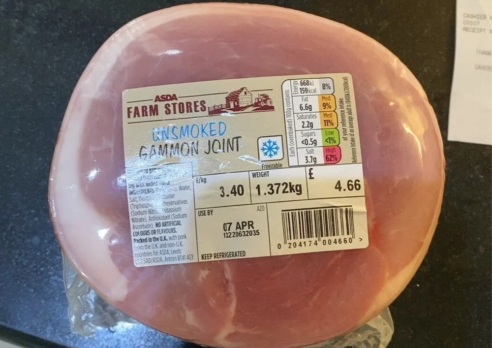 Unsmoked Gammon Joint