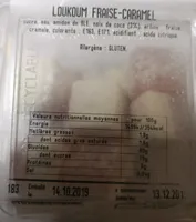 Loukoum fraise-caramel