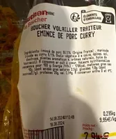 Émincé de porc curry