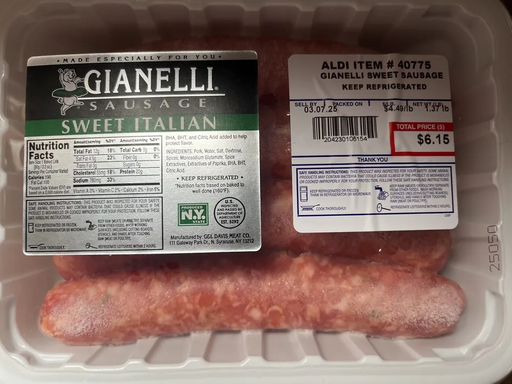 Sweet Italian Sausage