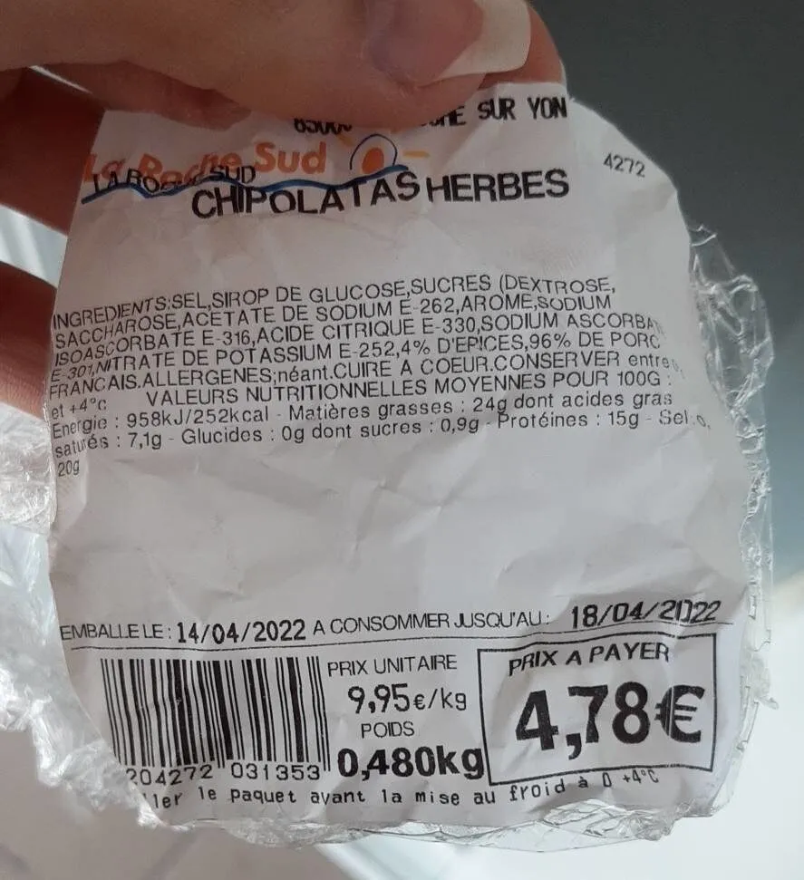 Chipolatas herbes