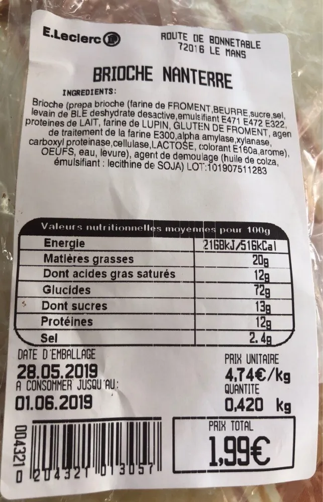 Brioche Nanterre