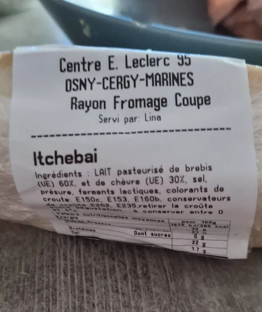Fromage itchebai