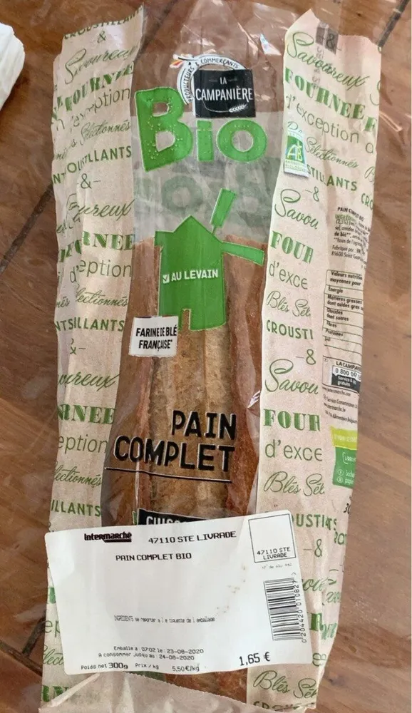 pain complet bio