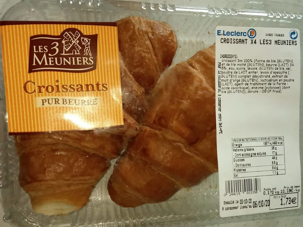 Croissants pur beurre