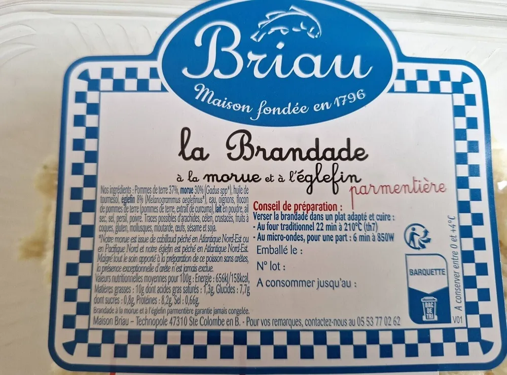 Brandade à la morue et à l'églefin