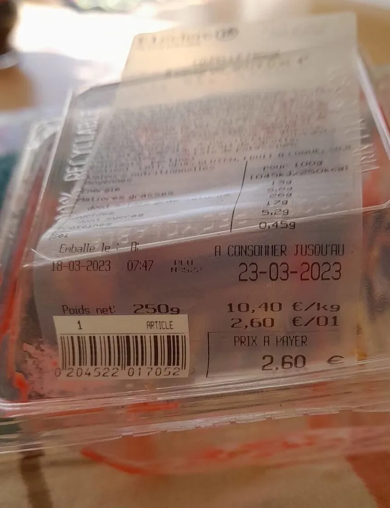 Coupelle fraise