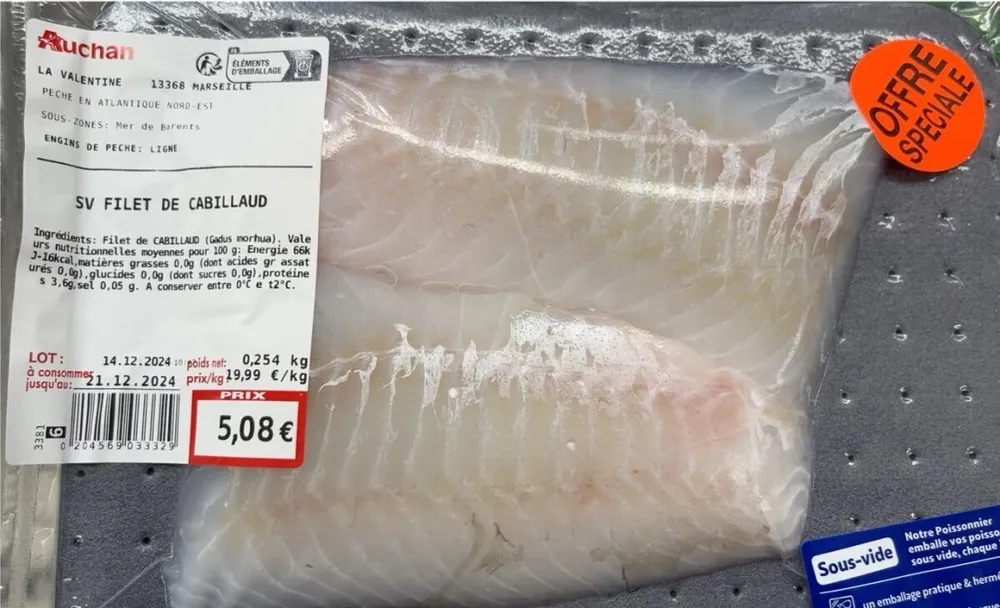 Filet de cabillaud