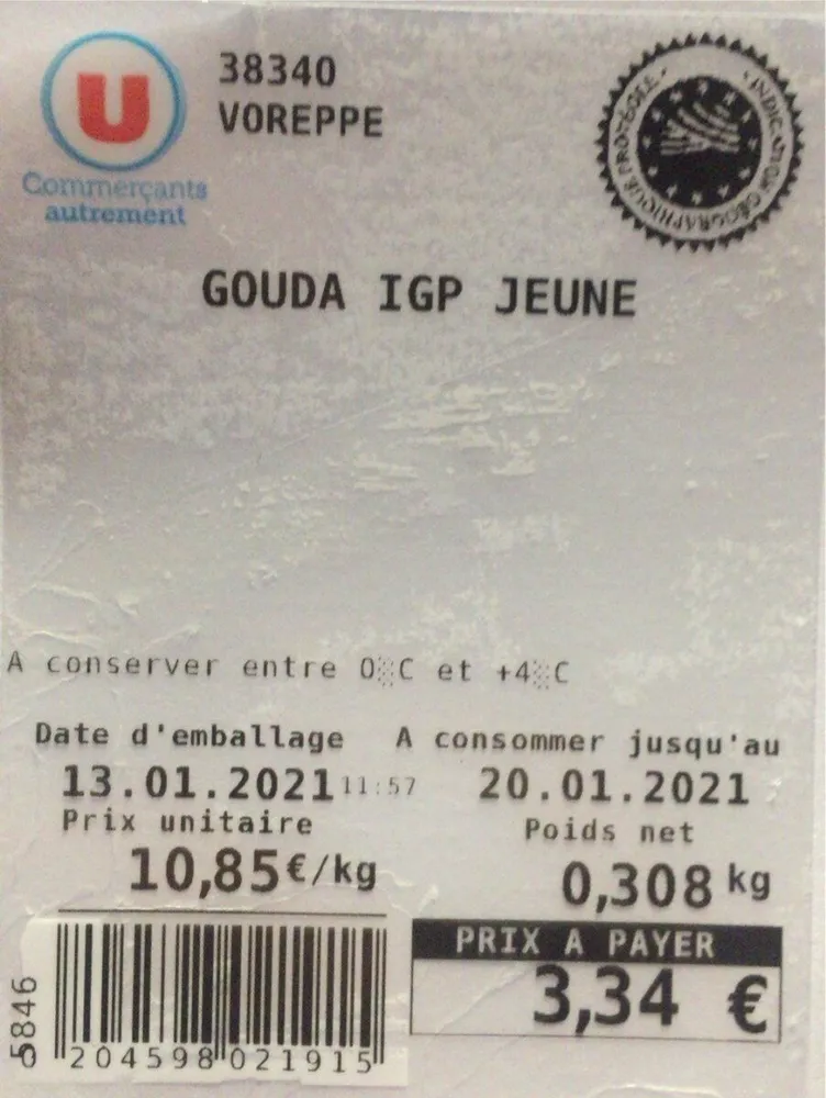 Gouda IGP Jeune