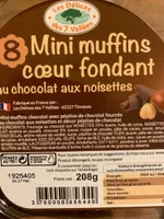 8 mini muffins coeur fondant
