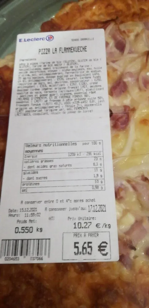 Pizza flammekueche