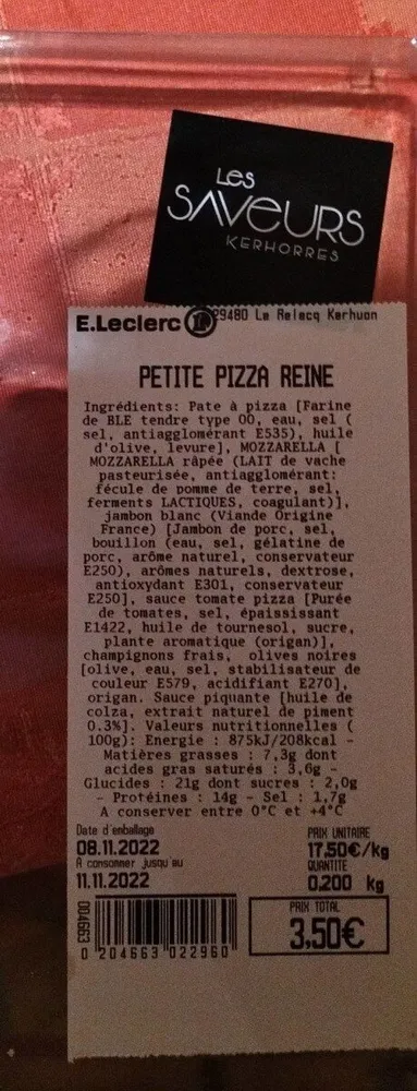 Petite Pizza Reine