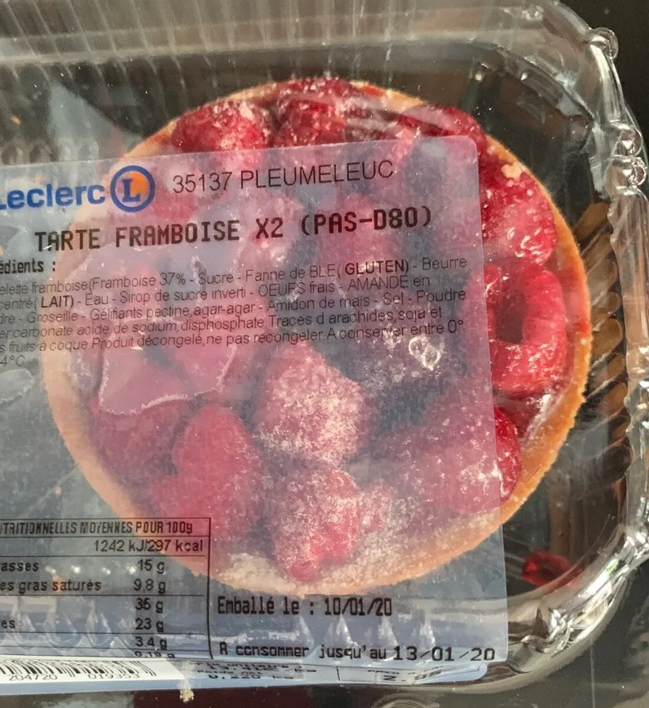 Tarte framboise x2